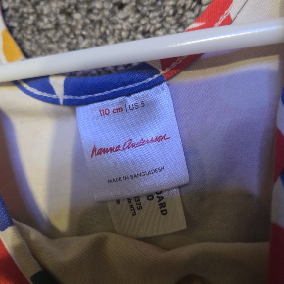 Hanna Andersson Multicolor Floral Dress 110 (5) - Picture 2 of 2